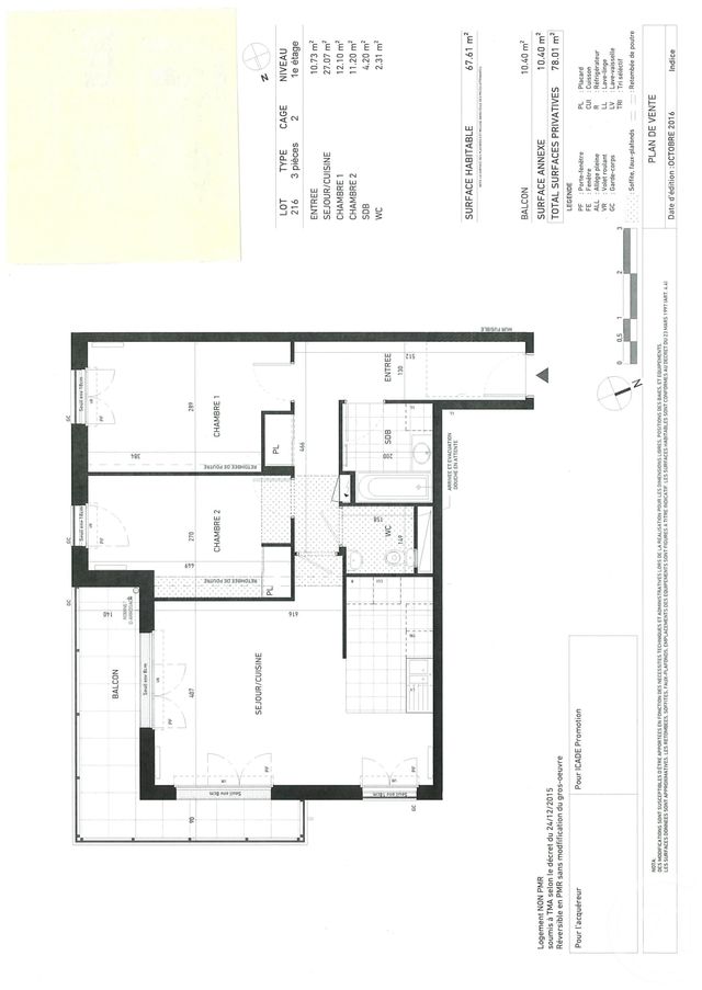 Appartement F3 à louer - 3 pièces - 67.61 m2 - RUEIL MALMAISON - 92 - ILE-DE-FRANCE - Century 21 Conseil Immobilier